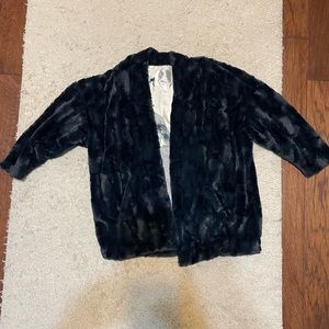 Anthropologie Tiny Editions Faux Fur Jacket